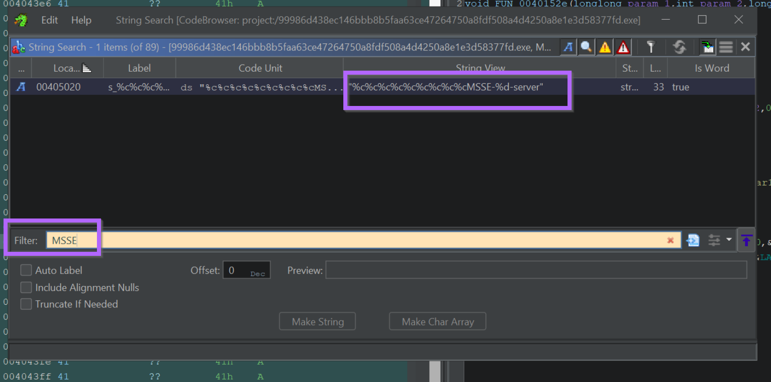 Ghidra Basics - Pivoting from String Cross References