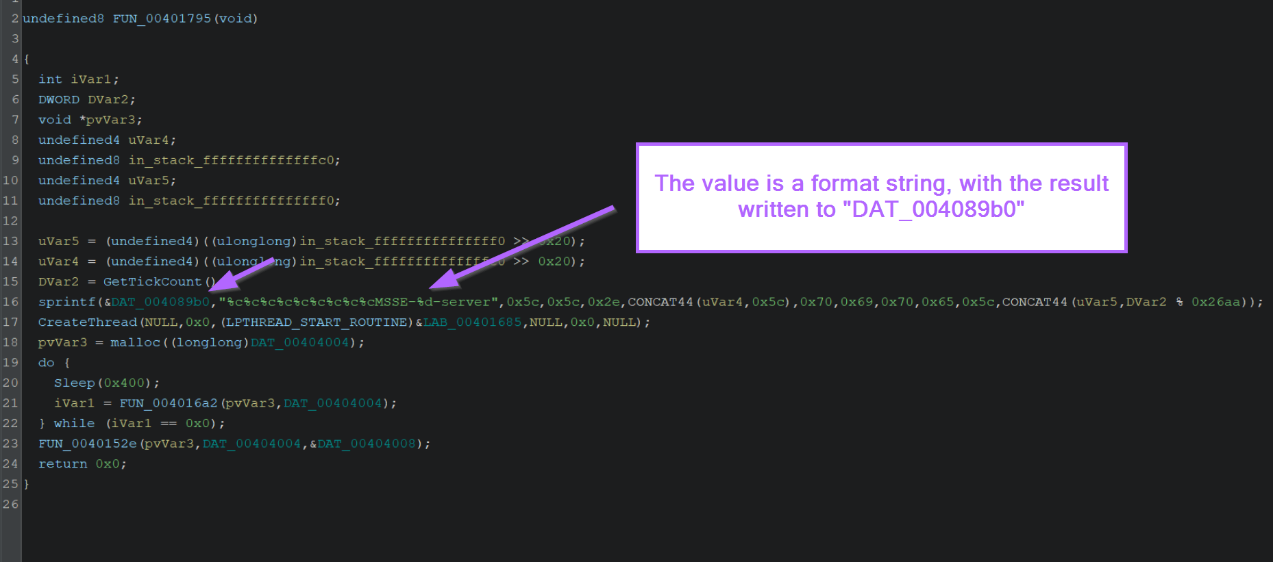 Ghidra Basics - Pivoting from String Cross References