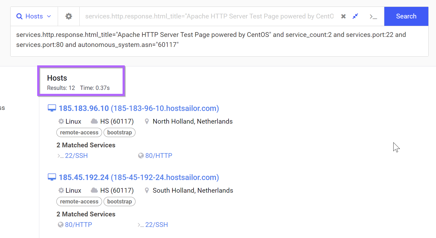 Identifying Suspected PrivateLoader Servers with Censys