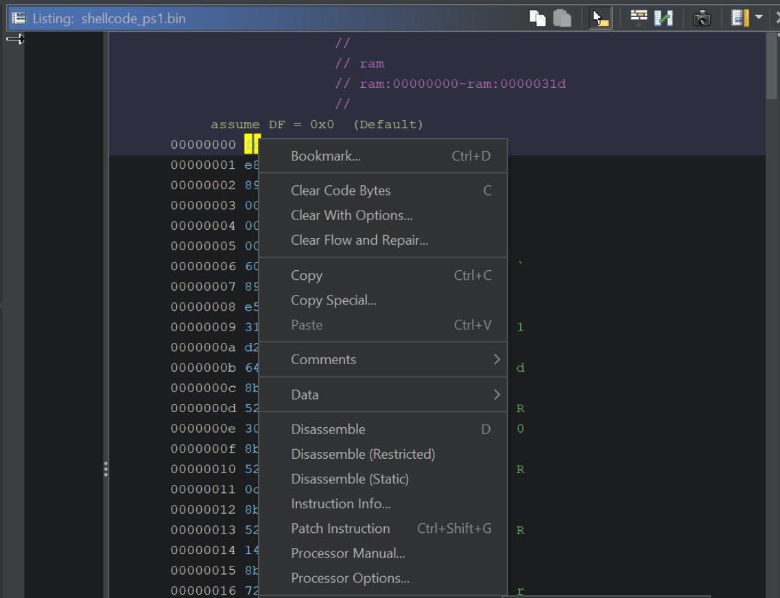 How to Use Ghidra to Analyse Shellcode and Extract Cobalt Strike Command & Control Servers