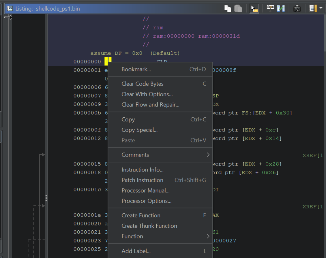 How to Use Ghidra to Analyse Shellcode and Extract Cobalt Strike Command & Control Servers