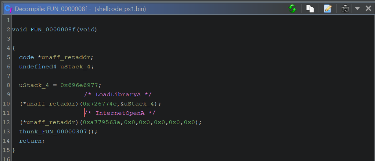 How to Use Ghidra to Analyse Shellcode and Extract Cobalt Strike Command & Control Servers