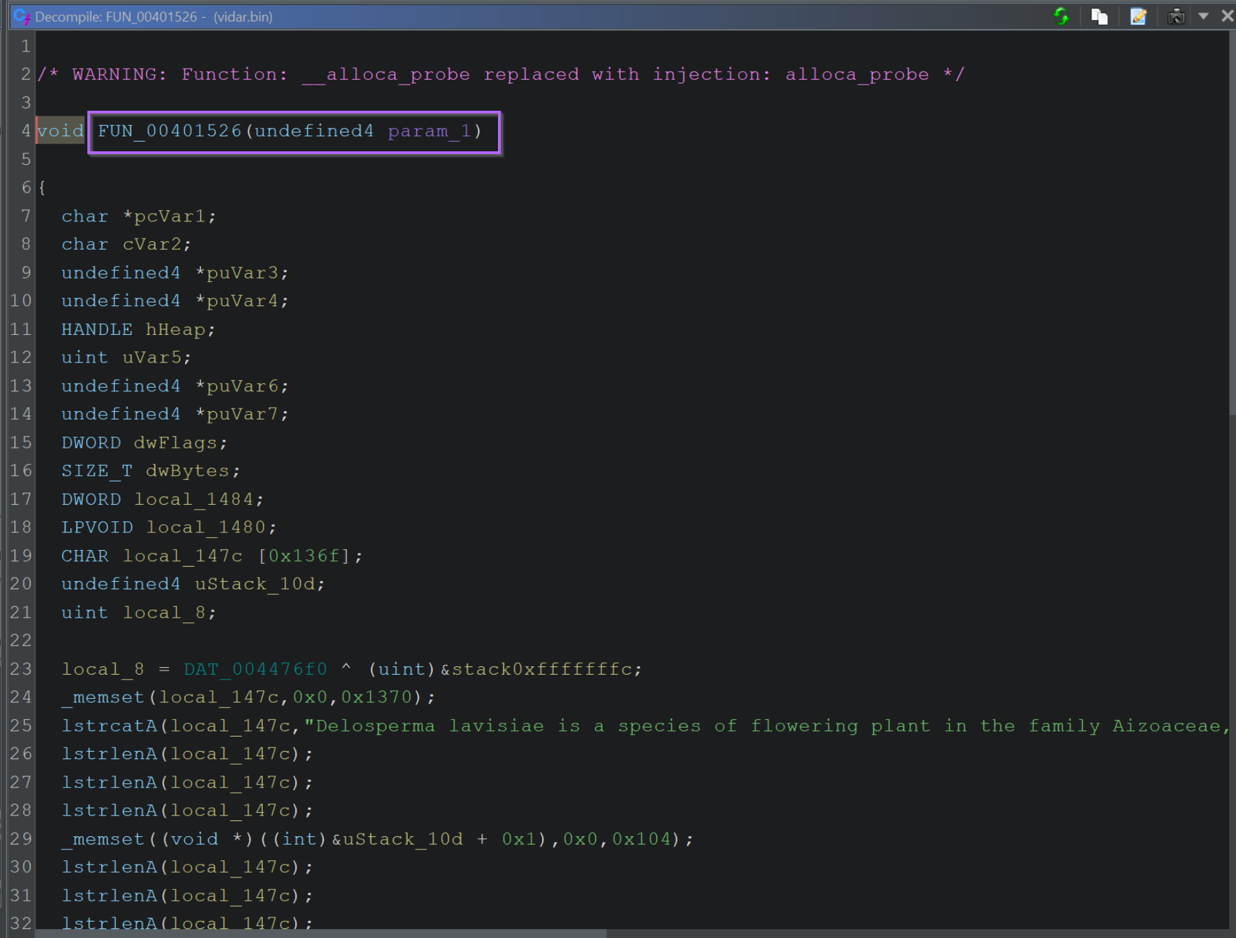 Ghidra Basics - Identifying, Decoding and Fixing Encrypted Strings