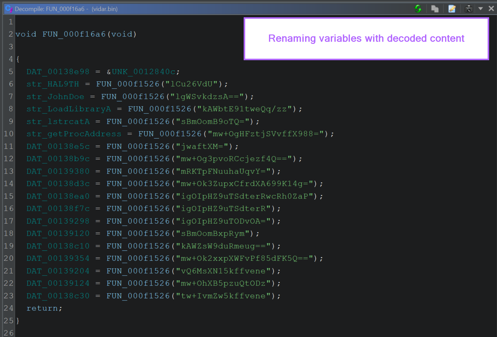 Ghidra Basics - Identifying, Decoding and Fixing Encrypted Strings