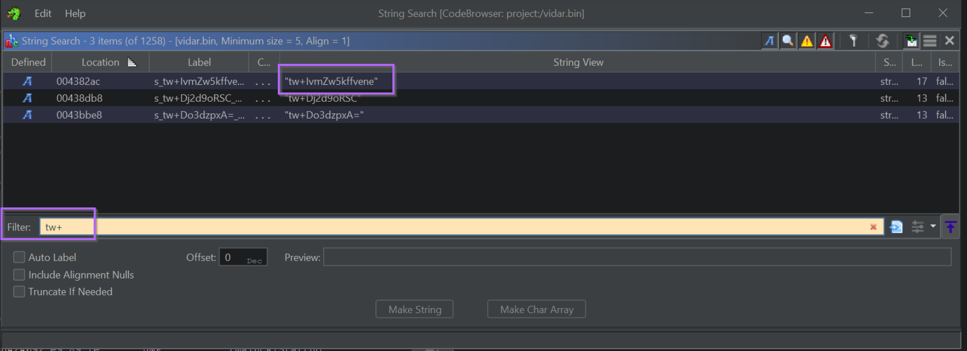 Ghidra Basics - Identifying, Decoding and Fixing Encrypted Strings