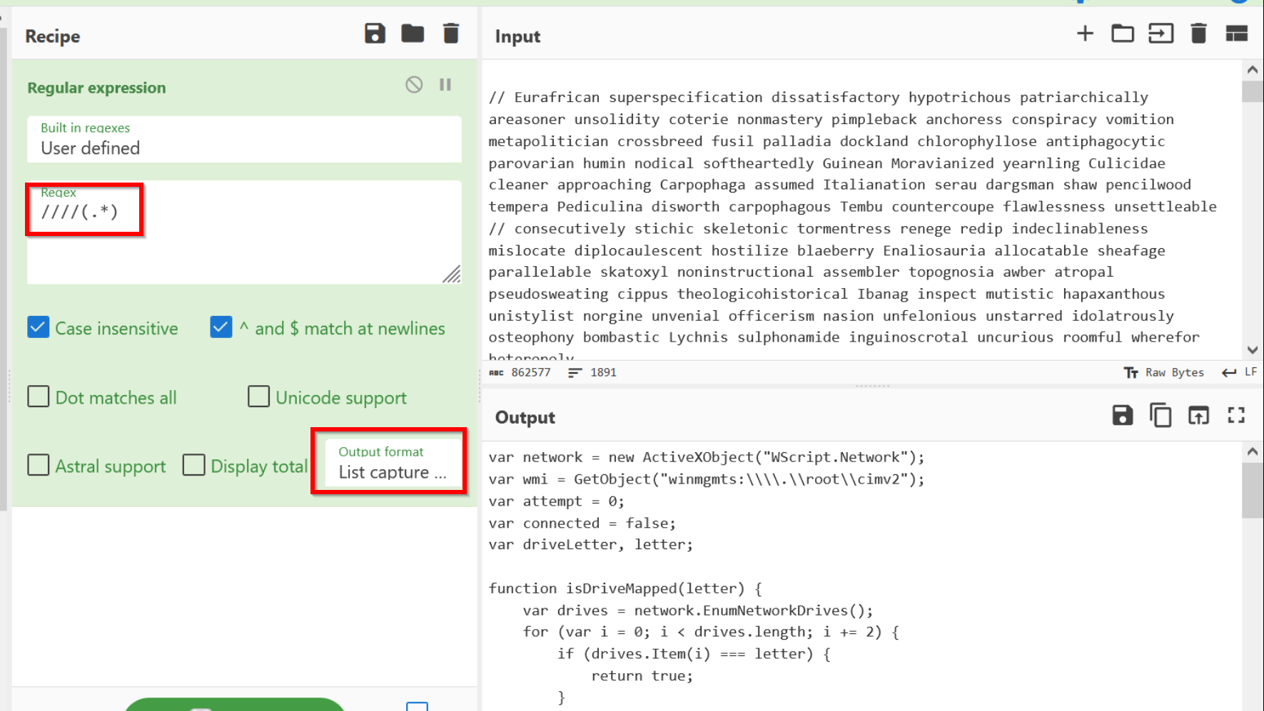 Latrodectus Deobfuscation - Removal of Junk Comments and Self-Referencing Code