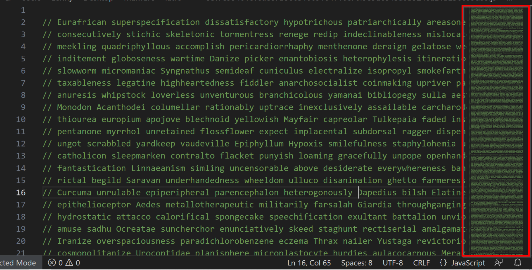 Latrodectus Deobfuscation - Removal of Junk Comments and Self-Referencing Code