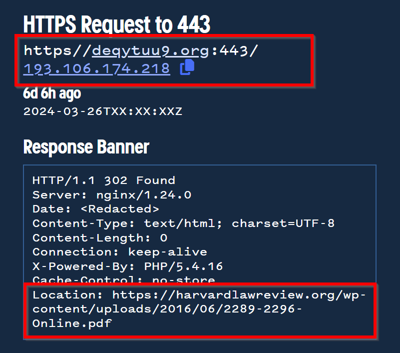 Passive DNS For Phishing Link Analysis - Identifying 36 Latrodectus Domains With Historical Records and 302 Redirects