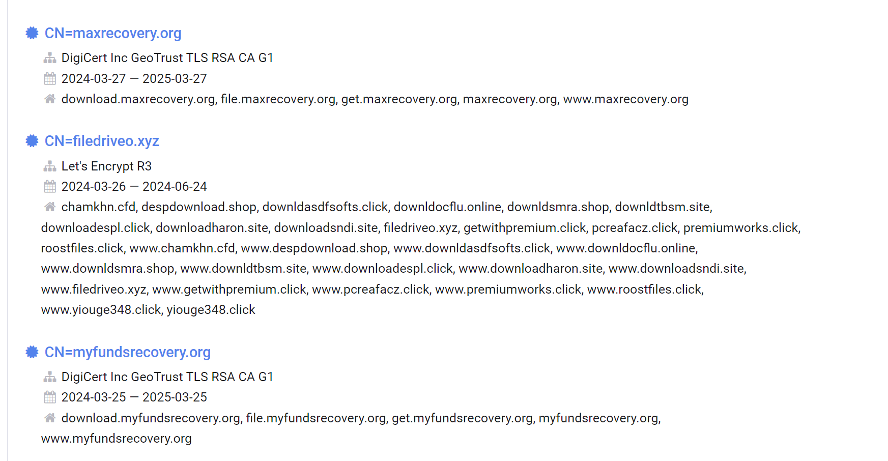 Identifying MatanBuchus Domains Through Hardcoded Certificate Values