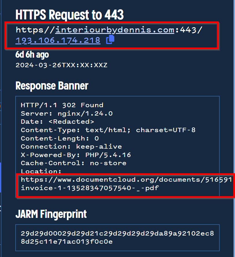 Passive DNS For Phishing Link Analysis - Identifying 36 Latrodectus Domains With Historical Records and 302 Redirects